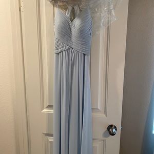 Baby blue bridesmaid dress